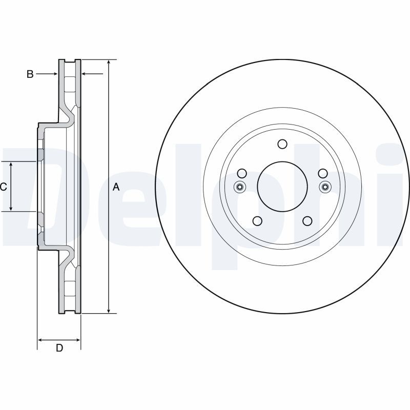DELPHI BG9228C Brake Disc