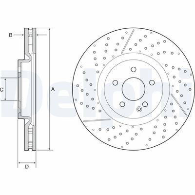 Brake Disc DELPHI BG9229C