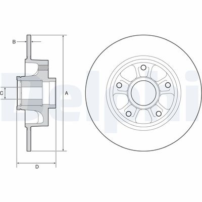 Brake Disc DELPHI BG9230RSC