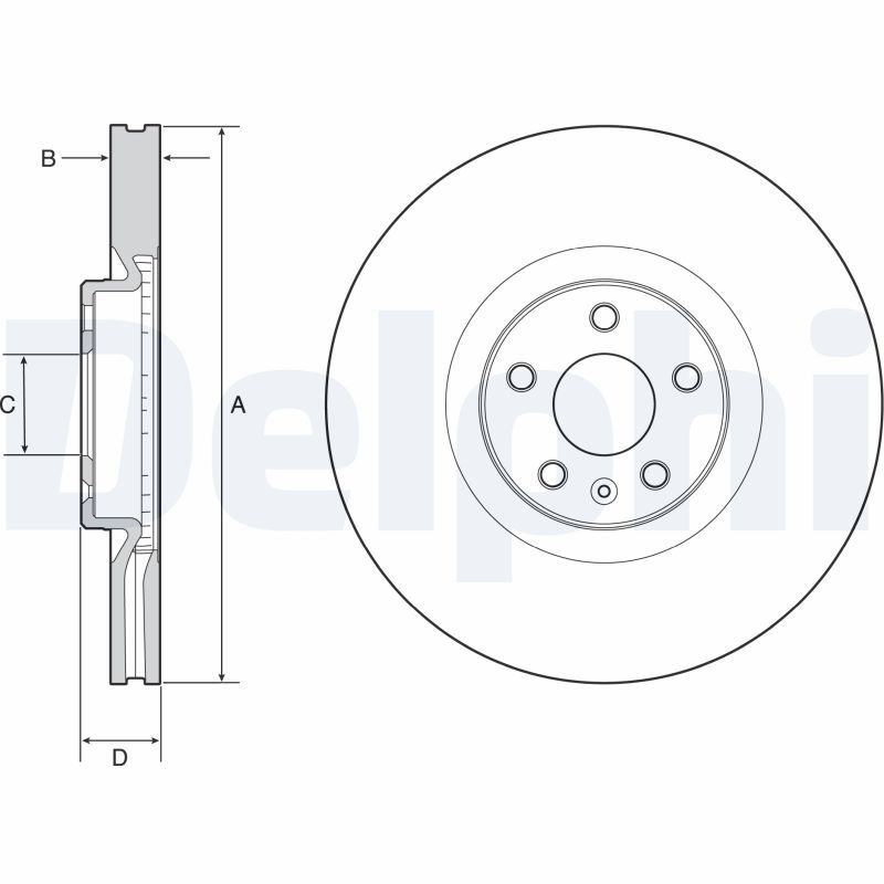 DELPHI BG9231C Brake Disc