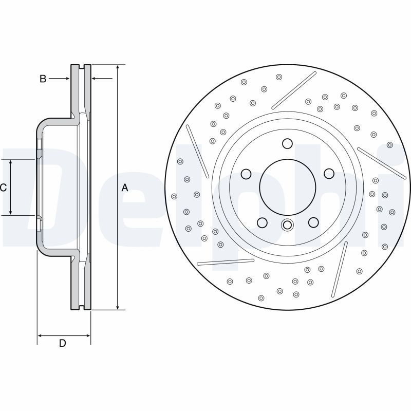 DELPHI BG9235C Brake Disc