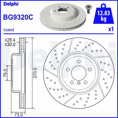 Brake Disc DELPHI BG9320C