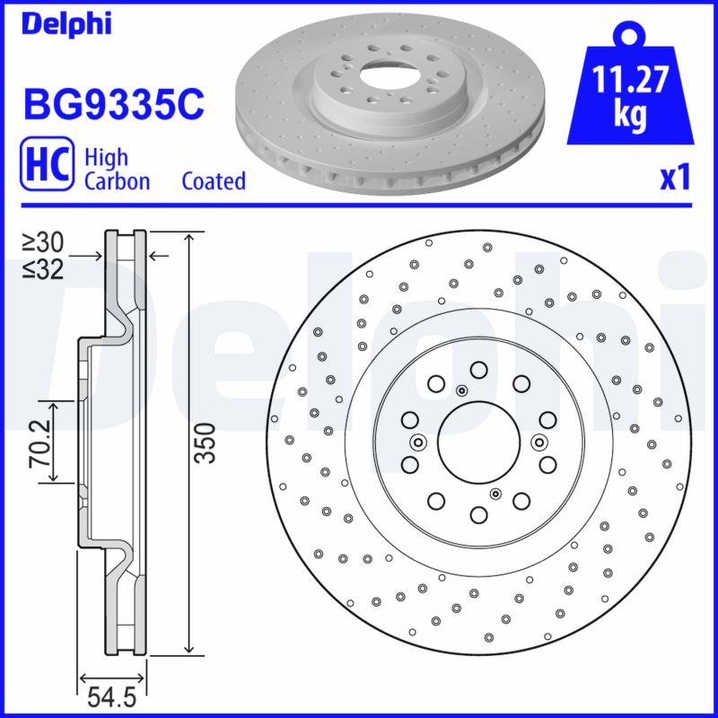 DELPHI BG9335C Brake Disc