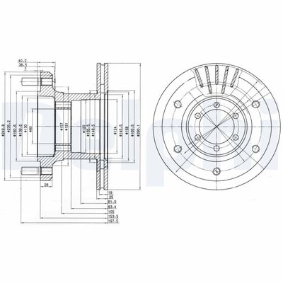Brake Disc DELPHI BG9453