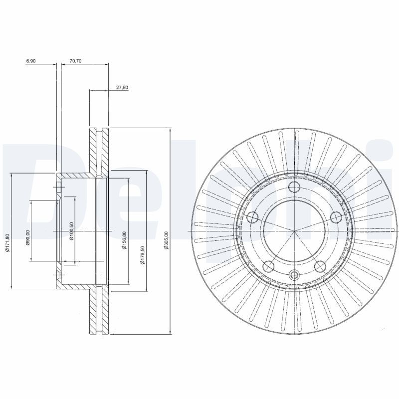 DELPHI BG9692 Brake Disc