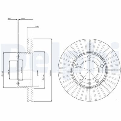 Brake Disc DELPHI BG9692