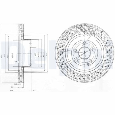 Brake Disc DELPHI BG9754