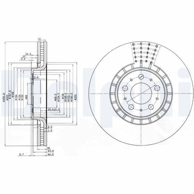 Brake Disc DELPHI BG9783
