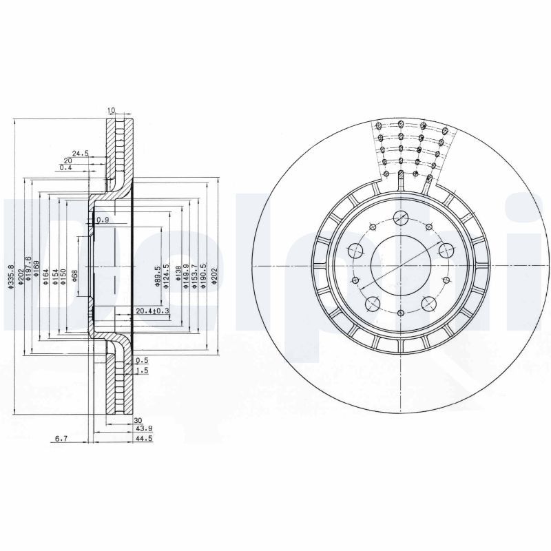 DELPHI BG9783C Brake Disc