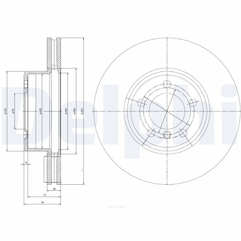 DELPHI BG9786 Brake Disc