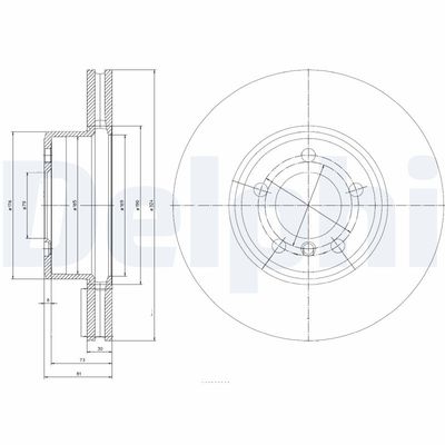 Brake Disc DELPHI BG9786