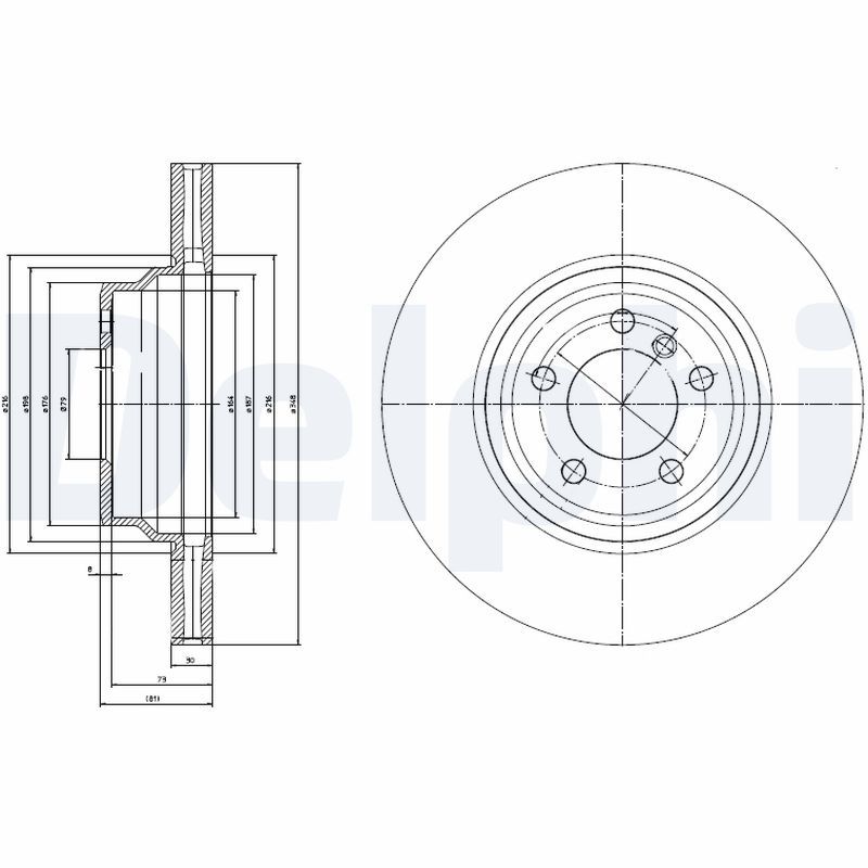 DELPHI BG9788 Brake Disc