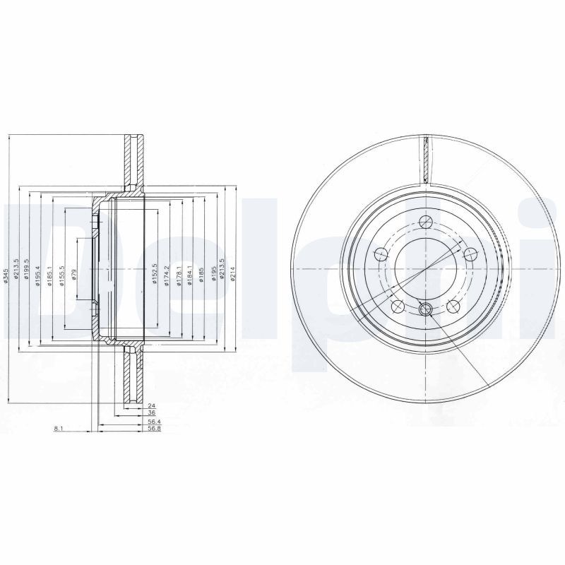 DELPHI BG9789 Brake Disc