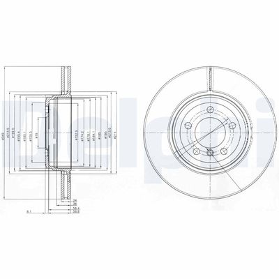 Brake Disc DELPHI BG9789