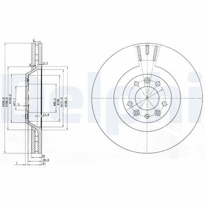 Brake Disc DELPHI BG9844