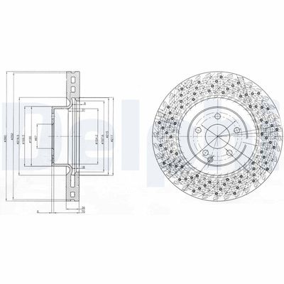 Brake Disc DELPHI BG9879