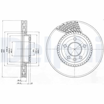 Brake Disc DELPHI BG9892