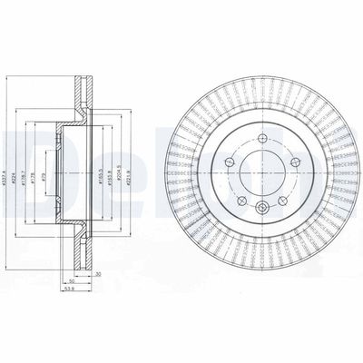Brake Disc DELPHI BG9926