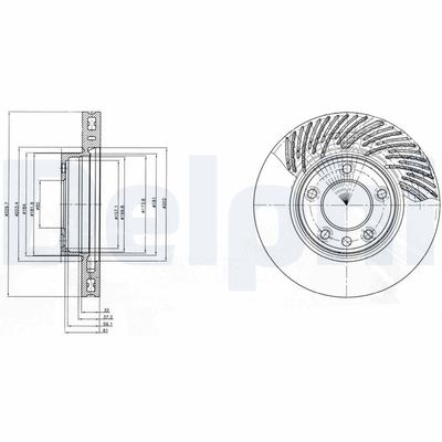 Brake Disc DELPHI BG9949