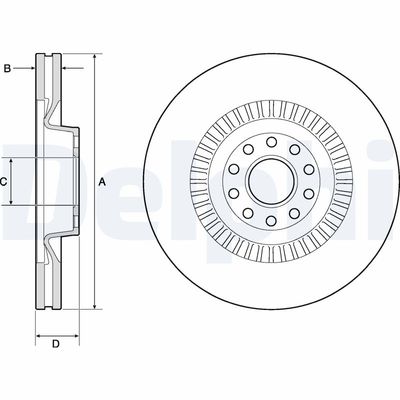 Brake Disc DELPHI BG9957