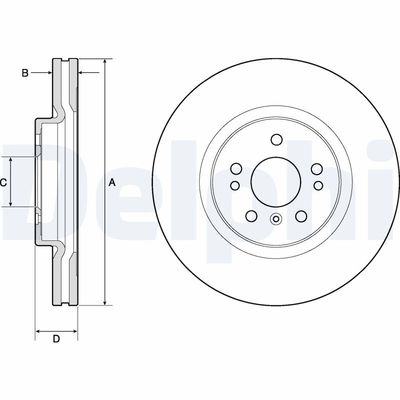 Brake Disc DELPHI BG9968