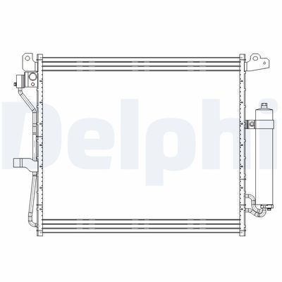 Condenser, air conditioning DELPHI CF20228