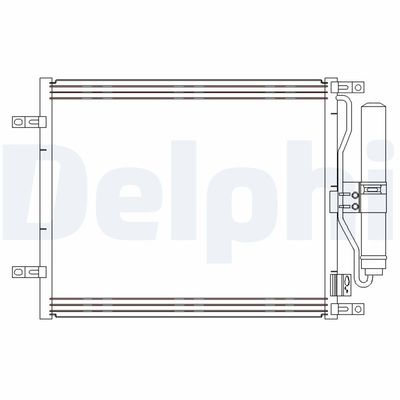 Condenser, air conditioning DELPHI CF20245
