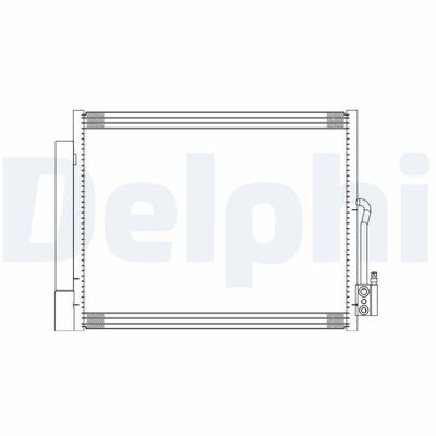 Condenser, air conditioning DELPHI CF20294
