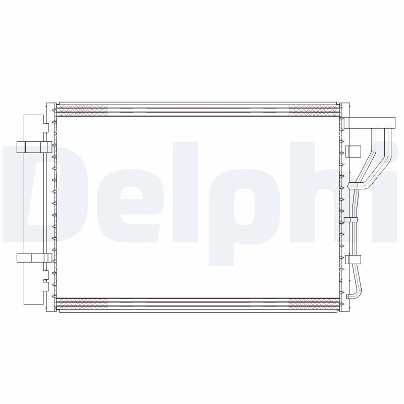 DELPHI CF20302 Condenser, air conditioning
