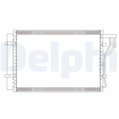 Condenser, air conditioning DELPHI CF20302