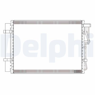 Condenser, air conditioning DELPHI CF20303