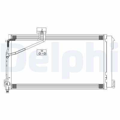 Condenser, air conditioning DELPHI CF20309