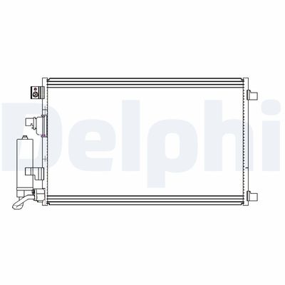 Condenser, air conditioning DELPHI CF20312