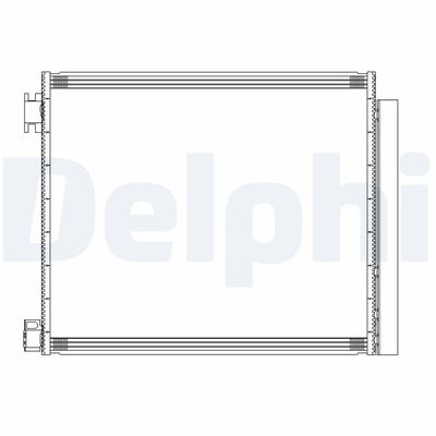 Condenser, air conditioning DELPHI CF20313