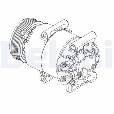 Compressor, air conditioning DELPHI CS20324