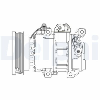 Compressor, air conditioning DELPHI CS20343