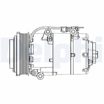 Compressor, air conditioning DELPHI CS20358