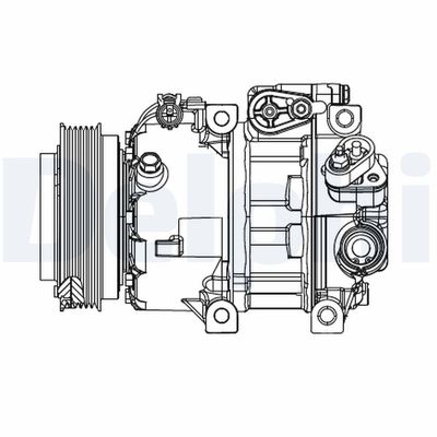 Compressor, air conditioning DELPHI CS20415