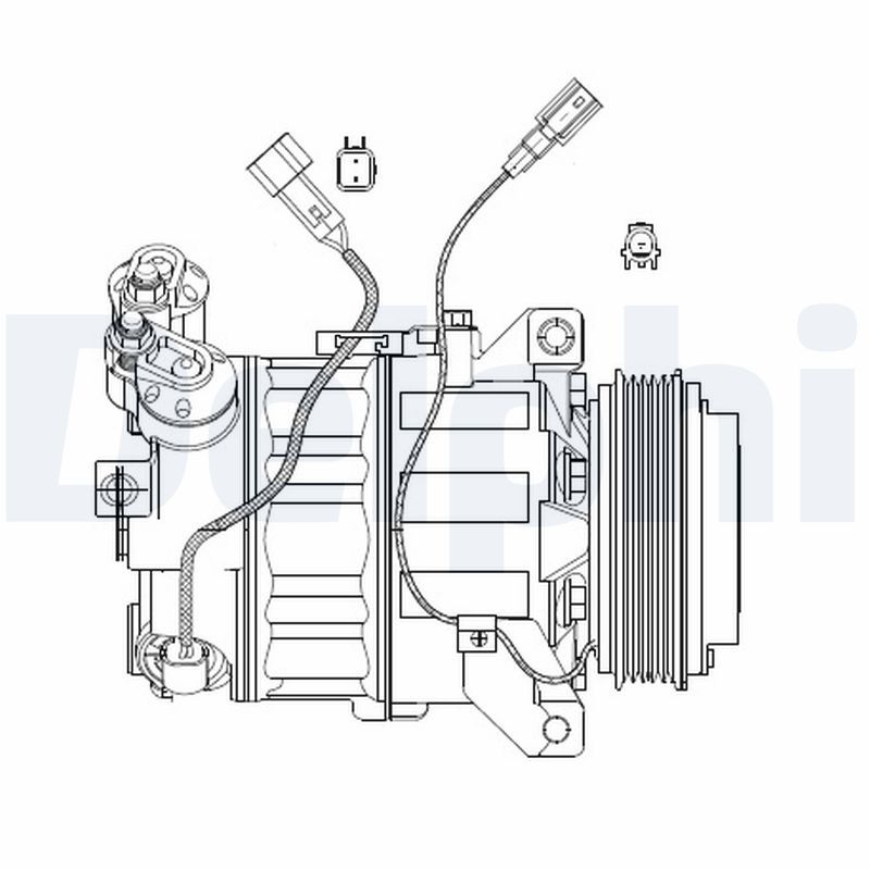 DELPHI CS20482 Compressor, air conditioning