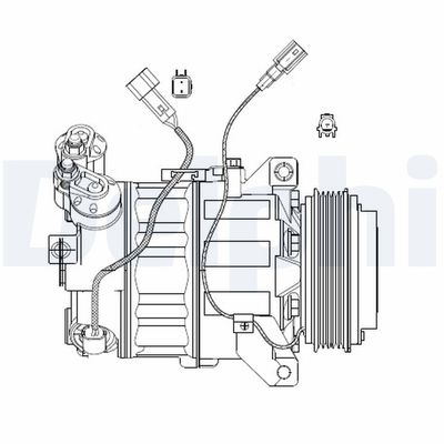 Compressor, air conditioning DELPHI CS20482