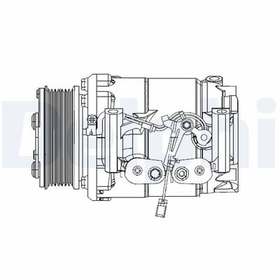 Compressor, air conditioning DELPHI CS20492