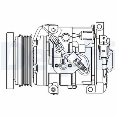Compressor, air conditioning DELPHI CS20508