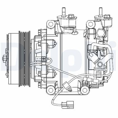 Compressor, air conditioning DELPHI CS20510