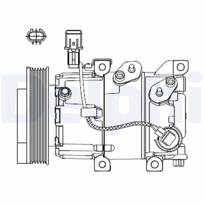 Compressor, air conditioning DELPHI CS20518