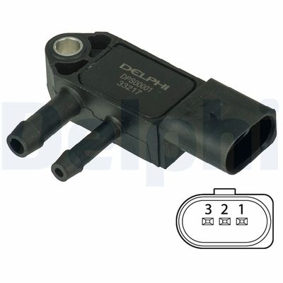 Sensor, exhaust pressure DELPHI DPS00001