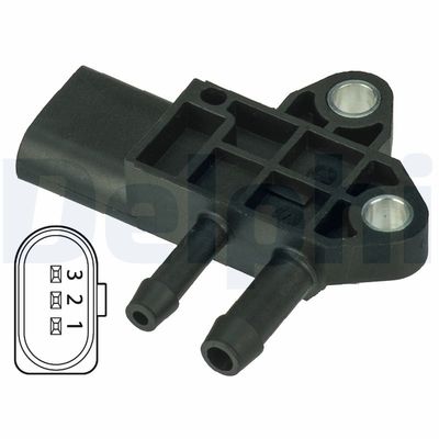 Sensor, exhaust pressure DELPHI DPS00002