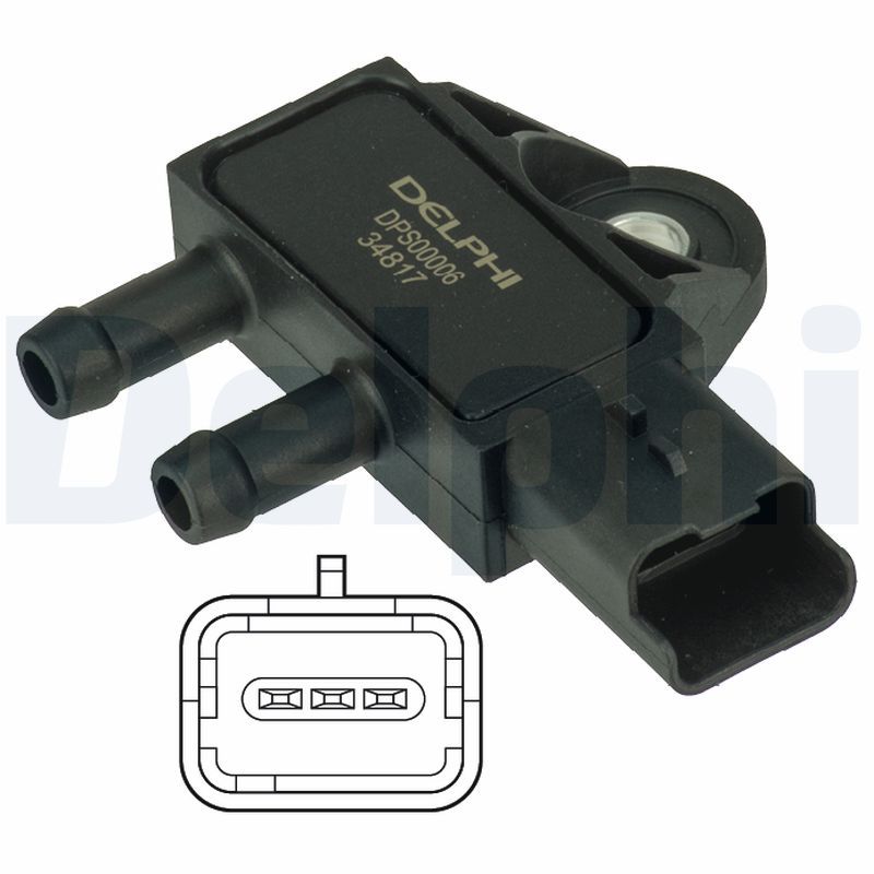 DELPHI DPS00006 Sensor, exhaust pressure