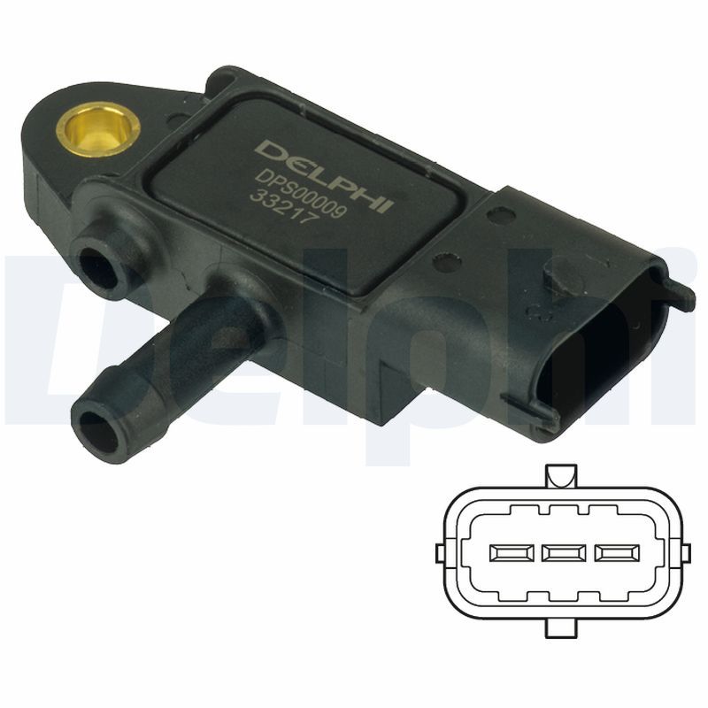 DELPHI DPS00009 Sensor, exhaust pressure