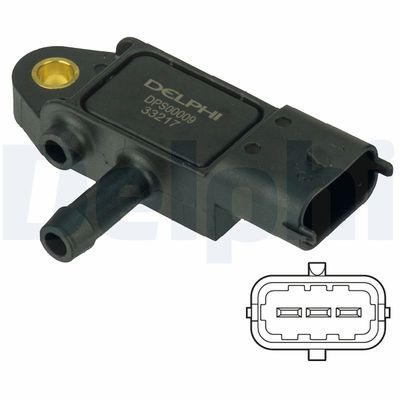 Sensor, exhaust pressure DELPHI DPS00009