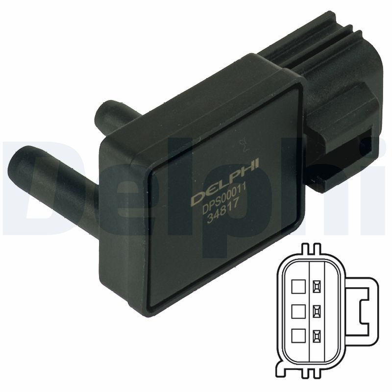 DELPHI DPS00011 Sensor, exhaust pressure